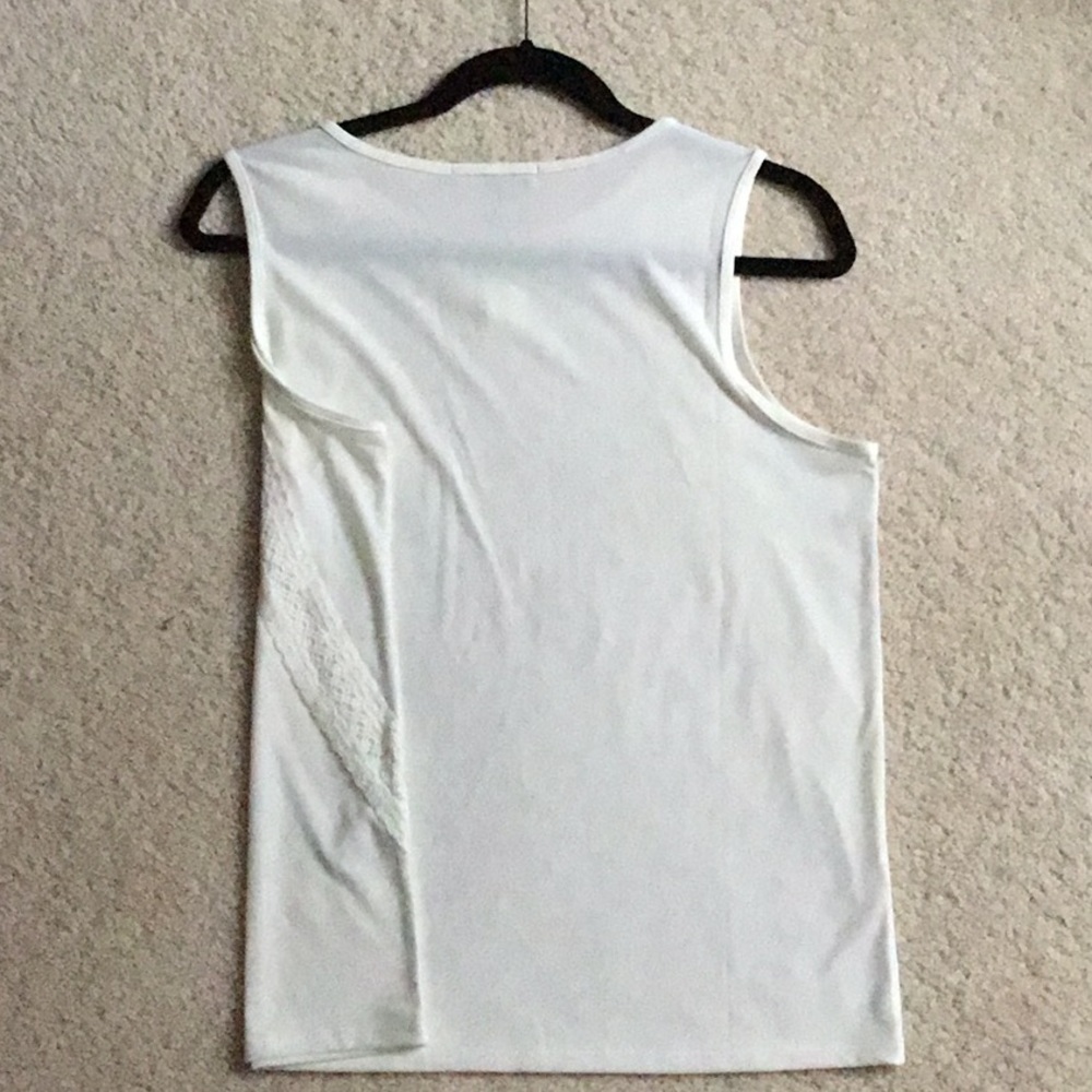 Banana Republic, White Sleeveless top, size M - Picture 3 of 4